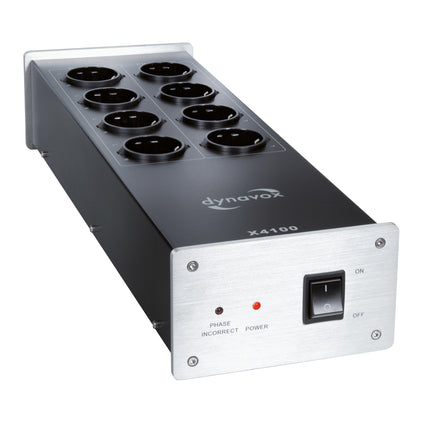 Dynavox X4100 HiFi netfilter stekkerblok zilver