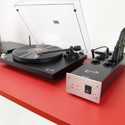 Dynavox X4100 HiFi netfilter stekkerblok zilver