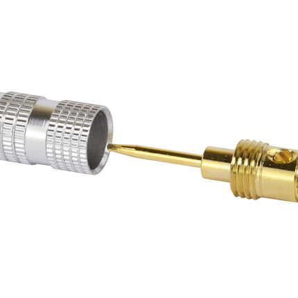 Dynavox banaanstekker set met uitzetbare tip 4 delig