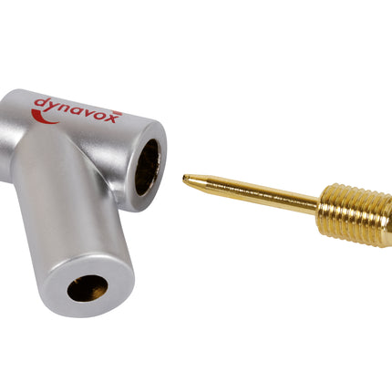 Dynavox haakse banaanstekker set met uitzetbare tip 4-delig