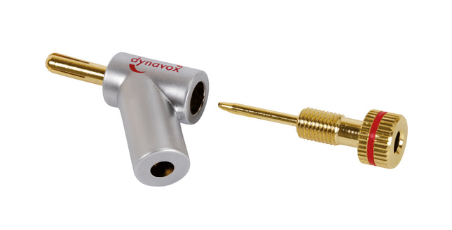 Dynavox haakse banaanstekker set met uitzetbare tip 4-delig