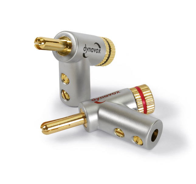 Dynavox haakse banaanstekker set met uitzetbare tip 4-delig