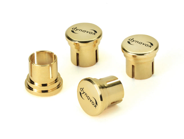 Dynavox cinch beschermers 4 delig verguld