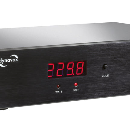 Dynavox X7000B High-End HiFi netfilter zwart met Watt en Voltage Display