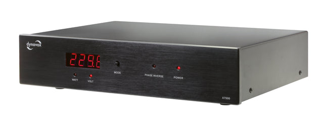 Dynavox X7000B High-End HiFi netfilter zwart met Watt en Voltage Display