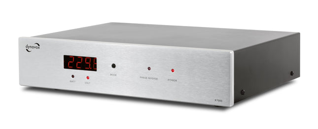 Dynavox X7000B High-End HiFi netfilter zilver met Watt en Voltage Display