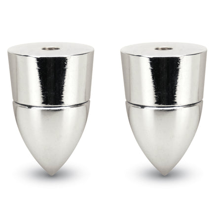 Dynavox spikes 4 delig in de kleur chrome