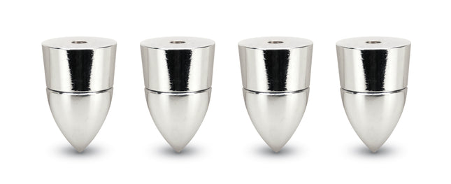 Dynavox spikes 4 delig in de kleur chrome