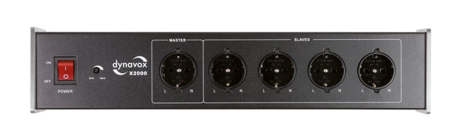 Dynavox X2000 stekkerblok zilver netfilter