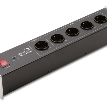 Dynavox X2000 stekkerblok zilver netfilter