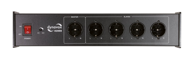 Dynavox X2000 stekkerblok zwart netfilter