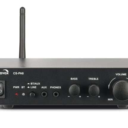 Dynavox CS-PA8 digitale miniversterker met Bluetooth zwart