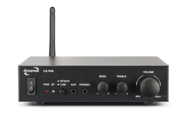 Dynavox CS-PA8 digitale miniversterker met Bluetooth zwart