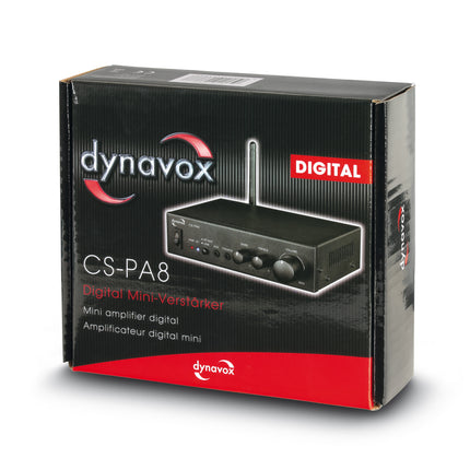 Dynavox CS-PA8 digitale miniversterker met Bluetooth zwart