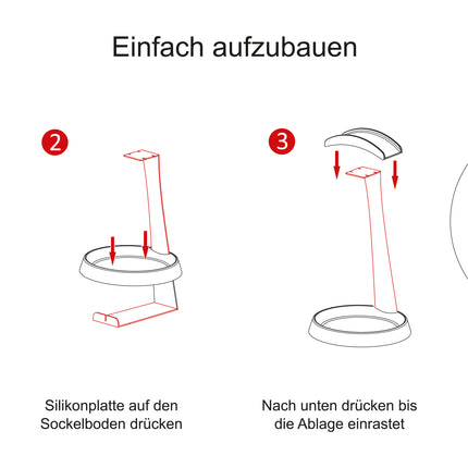 Dynavox KH-1000 hoofdtelefoon standaard - zwart