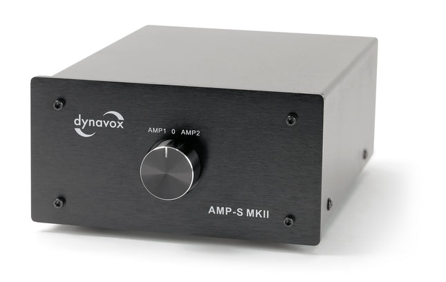 Dynavox AMP-S MKII zwart schakelaar voor 2 versterkers op 1 set speakers