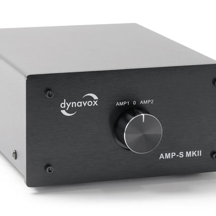 Dynavox AMP-S MKII zwart schakelaar voor 2 versterkers op 1 set speakers