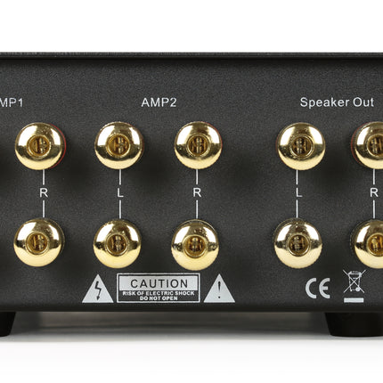 Dynavox AMP-S MKII zwart schakelaar voor 2 versterkers op 1 set speakers
