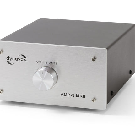 Dynavox AMP-S MKII zilver schakelaar voor 2 versterker op 1 set speakers