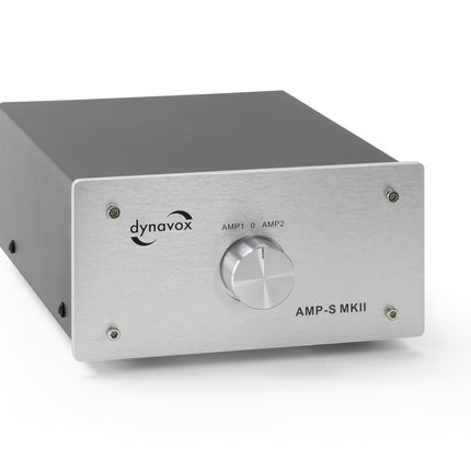 Dynavox AMP-S MKII zilver schakelaar voor 2 versterker op 1 set speakers