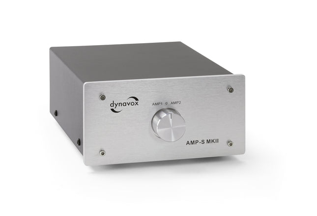 Dynavox AMP-S MKII zilver schakelaar voor 2 versterker op 1 set speakers