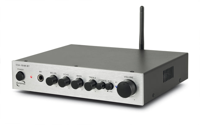 Dynavox ESA-18 MK Bluetooth versterker zilver