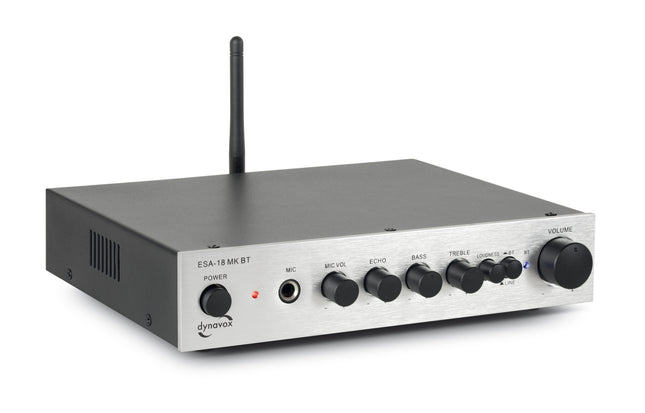 Dynavox ESA-18 MK Bluetooth versterker zilver