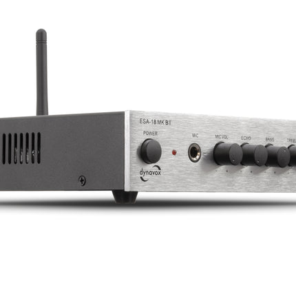 Dynavox ESA-18 MK Bluetooth versterker zilver