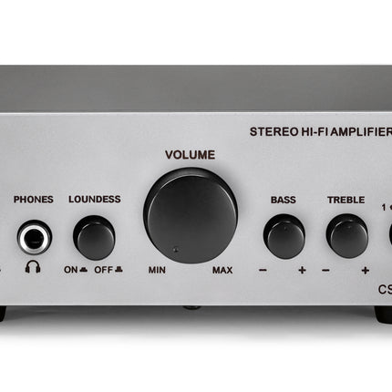 Dynavox CS-PA1 MK2 kleine versterker 60 watt in het zilver