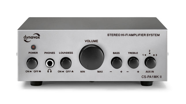 Dynavox CS-PA1 MK2 kleine versterker 60 watt in het zilver