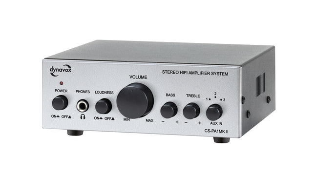 Dynavox CS-PA1 MK2 kleine versterker 60 watt in het zilver