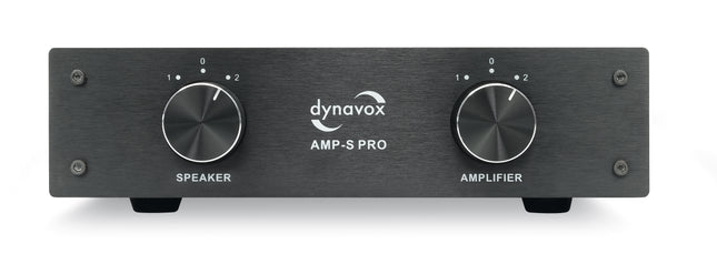 Dynavox AMP-S PRO schakelaar voor 2 versterkers op 1 set speakers zwart