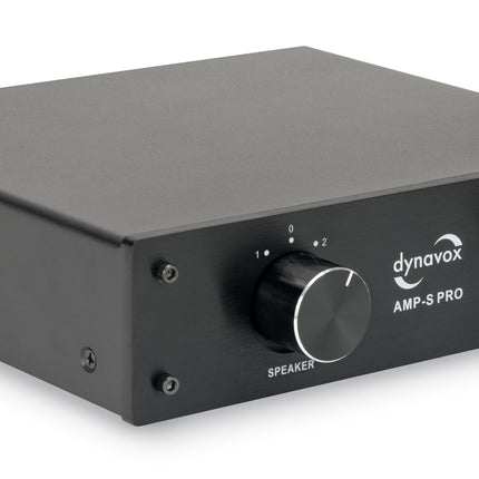 Dynavox AMP-S PRO schakelaar voor 2 versterkers op 1 set speakers zwart