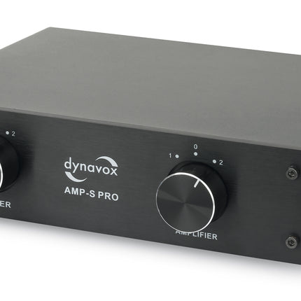 Dynavox AMP-S PRO schakelaar voor 2 versterkers op 1 set speakers zwart