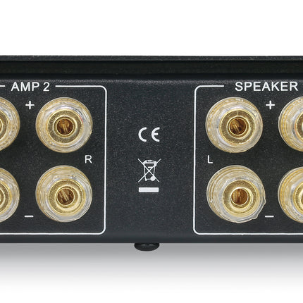 Dynavox AMP-S PRO schakelaar voor 2 versterkers op 1 set speakers zwart
