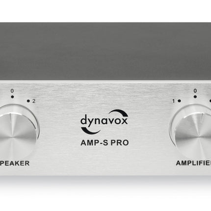 Dynavox AMP-S PRO schakelaar voor 2 versterkers op 1 set speakers zilver