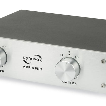 Dynavox AMP-S PRO schakelaar voor 2 versterkers op 1 set speakers zilver