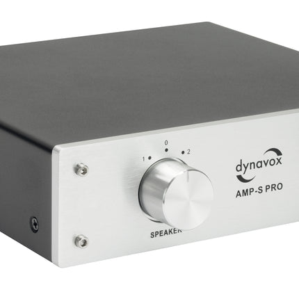 Dynavox AMP-S PRO schakelaar voor 2 versterkers op 1 set speakers zilver