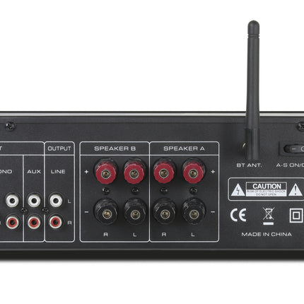 Dynavox VT-90 versterker met Phono en Bluetooth ingang en A+B schakeling