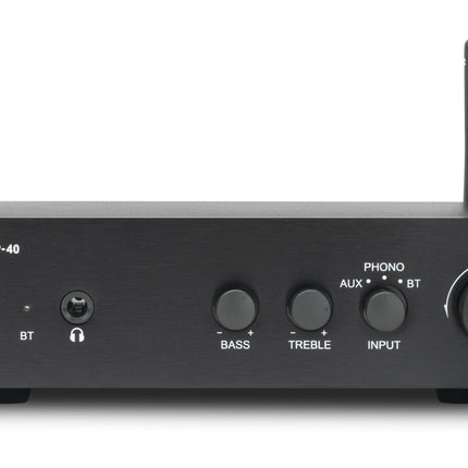 Dynavox VP-40 Stereoversterker 2 x 20 Watt Zwart Bluetooth