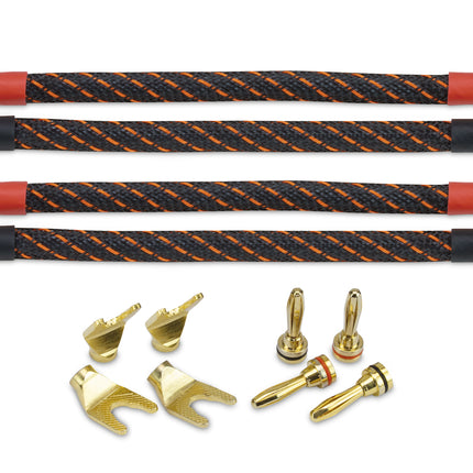 Dynavox 4 delige Bi-Wire kabelbruggenset