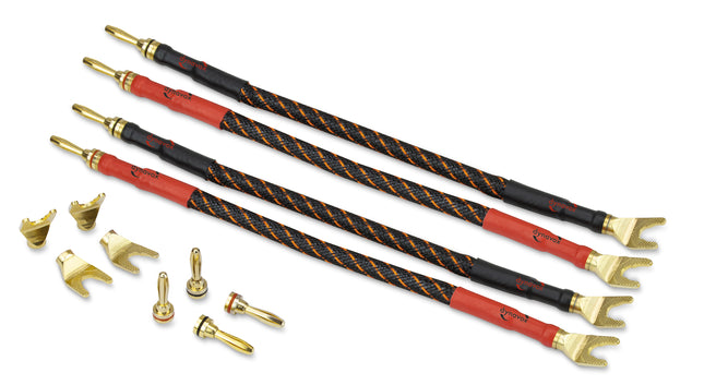 Dynavox 4 delige Bi-Wire kabelbruggenset