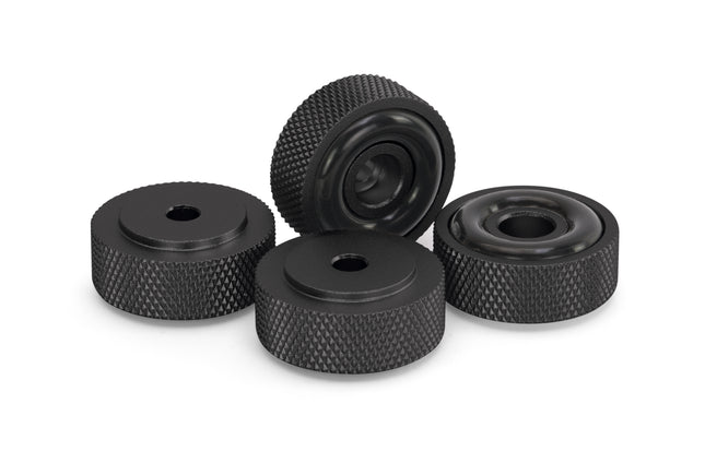 Dynavox aluminium voeten 4 delig - zwart