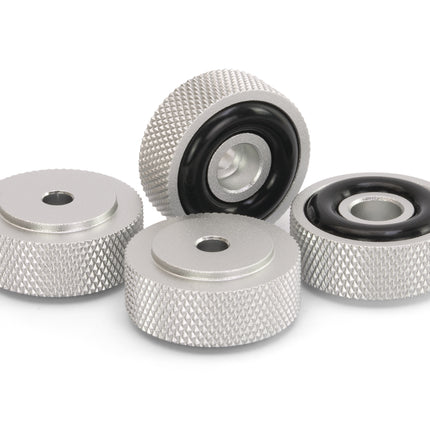 Dynavox aluminium voeten 4 delig - zilver