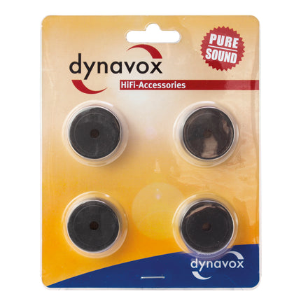 Dynavox aluminium voeten 4 delig zwart