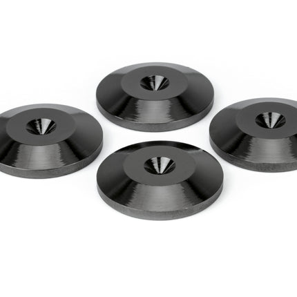 Dynavox set van 4 stuks spike ringen - zwart