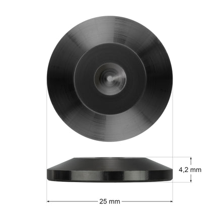 Dynavox set van 4 stuks spike ringen - zwart