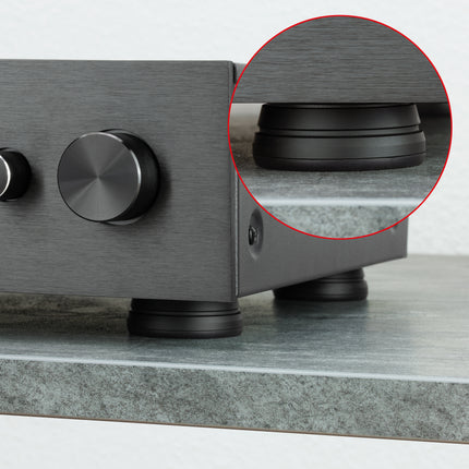 Dynavox 4 delige trillingsdempers - zwart