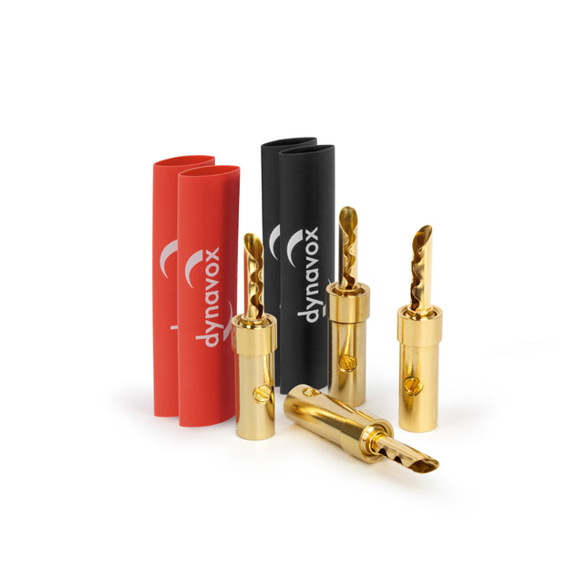 Dynavox Perfect Sound Bananenstekkerset Incl. Krimpkous