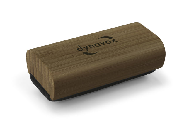 Dynavox Velvet reinigingsborstel SP120 bamboe donkerbruin